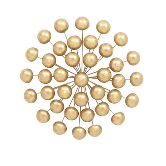 Gold Glam Ornamental Metal Wall Decoration